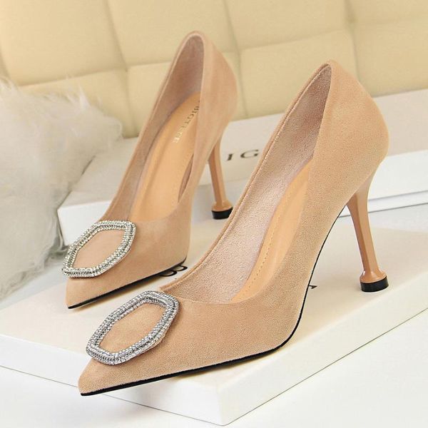 

dress shoes women pumps 2021 high heels fashion crystal wedding stiletto, Black