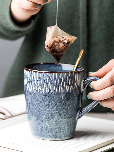 

mugs nordic ins coffee art breakfast blue retro mug espresso cups dessert personalized gift taza navidad bm50mb