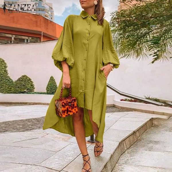 

casual dresses women solid irregular hem robe 2022 autumn party long sleeve vestido lady midi french elegant shirt dress, Black;gray