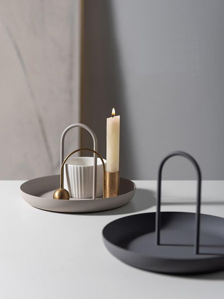 

storage bags metal hand holder tray round deskentrance sundries jewelry plate