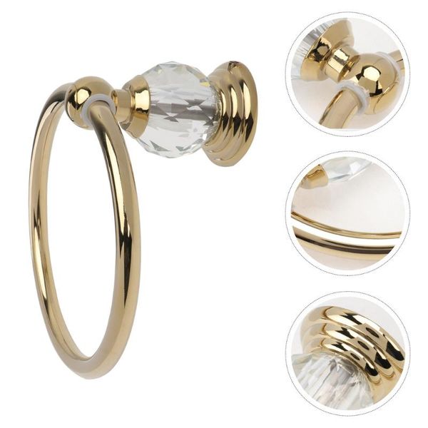 

towel racks 1pc retro bathroom wall mount ring golden rack accessories