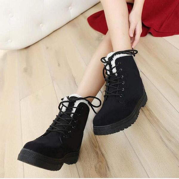 

boots 2021 ladies snow women's winter shoes warm in the tube cotton m9-61, Black
