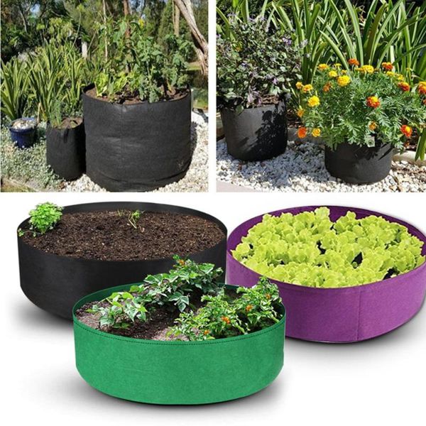 Plantadores potes ferramenta de jardim doméstico de palheteira de batata de tecido elevado plantando planta de flor elevada vegetal saco de bolsas de cultivo panela de cultivo