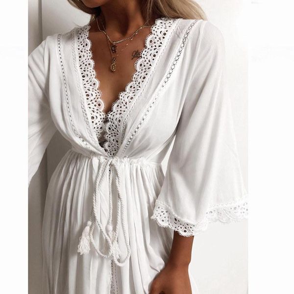 

women's sleepwear embroidered nightgown satin lace bathrobe perfect wedding bridal party robe woman toweled, Black;red