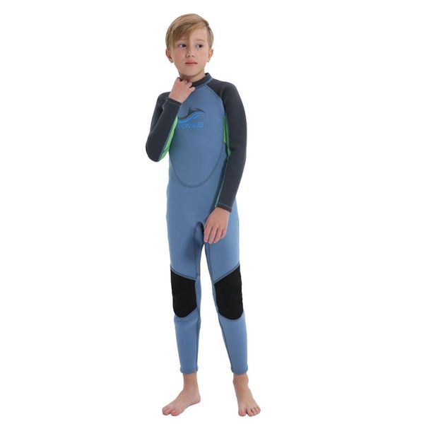 

swim wear 3mm neoprene diving suits for boys and girls wetsuits with thickened cold protection sun one-piece