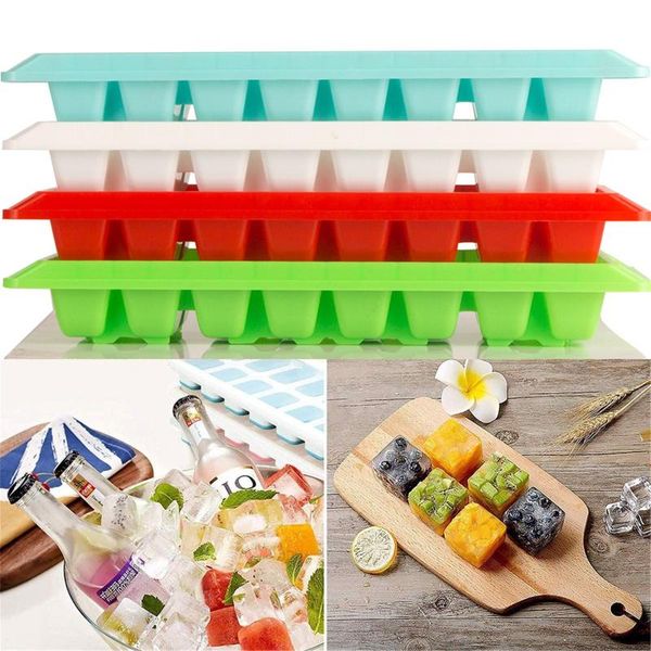 

baking moulds diy ice lump tray plastic mould water stick bottle cream maker food grade silicone pops with sticks