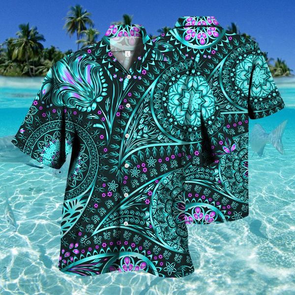 

men's casual shirts retro 2021 shirt 3d picture style hawaii man's blouse short sleeve male european size, White;black