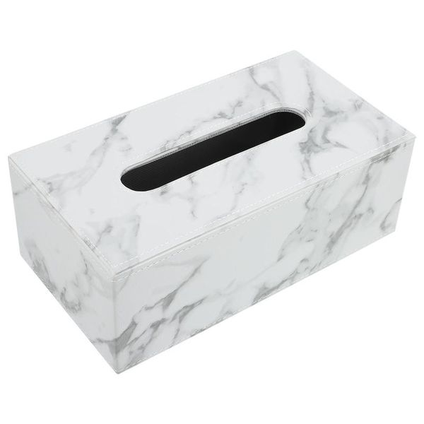 

tissue boxes & napkins 1 pc leather box container marble pattern napkin holder
