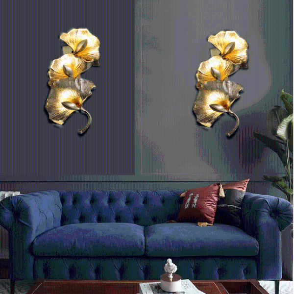 

wall lamps art design copper lights modern living room decorations ac110v 220v gold bedroom applique murale luminaire