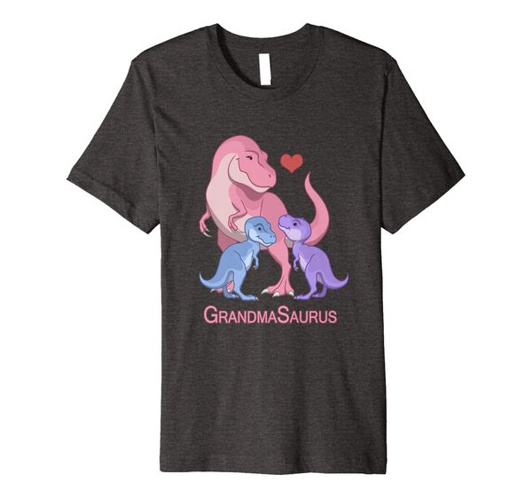

grandmasaurus baby boy girl t-rex dinosaurs t-shirt, White;black
