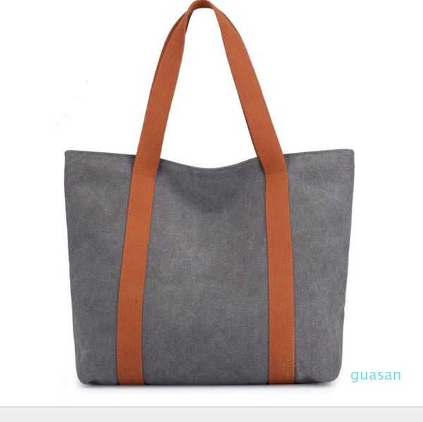 

students canvas fashion school bag large size backpack