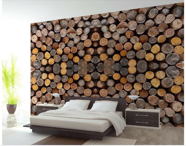 

wallpapers custom po wallpaper 3d european timber creative style retro sofa backdrop mural