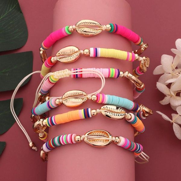 

anklets 1pcs beach shell anklet handmade adjustable colorful beaded ankle bracelet bohemia women leg foot chain, Red;blue