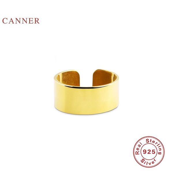 

cluster rings canner fashion wide opening ring s925 sterling silver luxury fine jewelry for women anillos wedding bague bijoux, Golden;silver