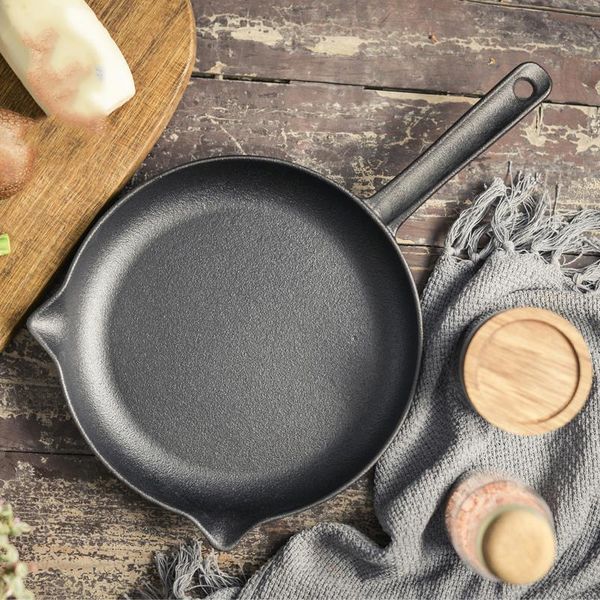 

pans uncoated cookware sets pots and cast iron nonstick cooking housewares kitchen frying pan fried steak pot
