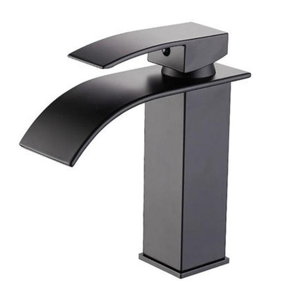 

all copper european style waterfall bathroom faucet black gold paint chrome plated and cold basin sink faucets