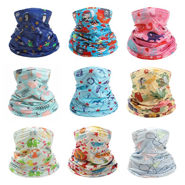 

children's summer scarf headband outdoor riding magic camouflage boys girls mask windproof sunscreen