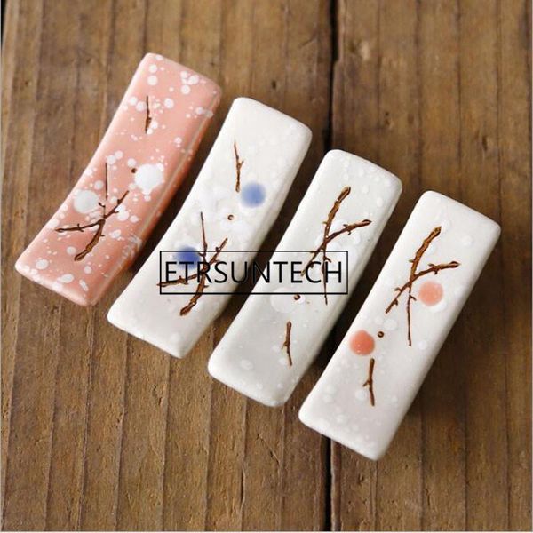 

chopsticks 100pcs japanese style ceramic snowflake design holder home kitchen chopstick rest stand care gadget tools