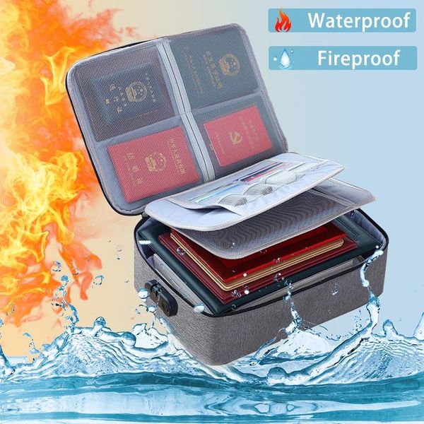 

storage bags travel organizer portable document passport bag large capacity waterproof file folder case