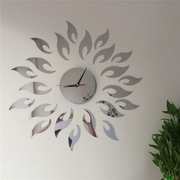 

mirrors 50x50cm mirror wall sticker sun flower acrylic self-adhesive home diy decal wallpaper living room decoration