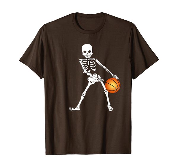 

Floss Skeleton Basketball T shirt, White;black