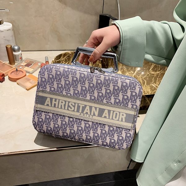 

handbag large capacity women's new cosmetics storage box portable cosmetic bag