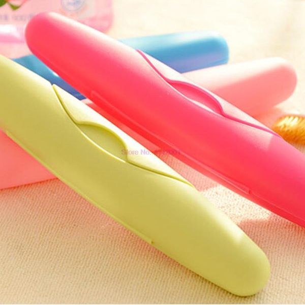 

bath accessory set 100pcs toothbrush holder case camping portable cover travel hiking box bathroom accessories
