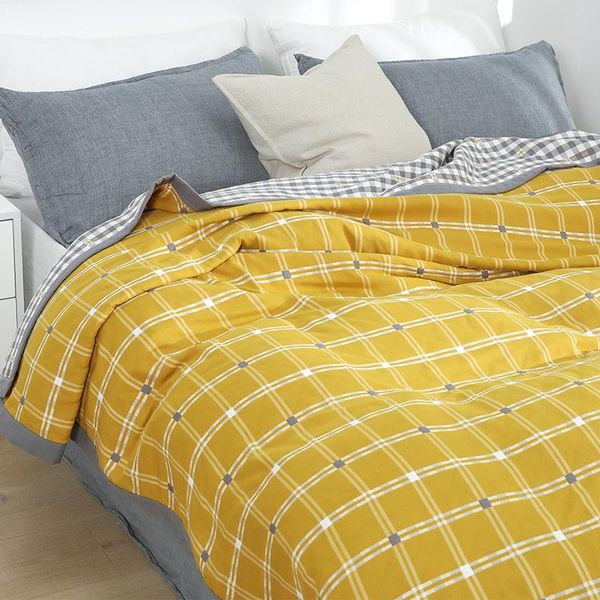 

blankets six-layer gauze towel pure cotton single thick bedspread soft blanket summer children's baby nap cool quilt