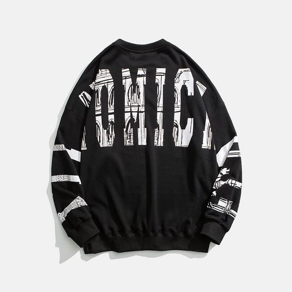 

men's new fashion hip hop high street in 2021 spring, Black