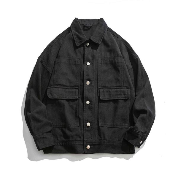 

men's jackts jaquta jans prta masculina, jaquta d manga longa casual stilo japonÃªs para outono invrno, plus siz, casaco solto garo, Black;brown