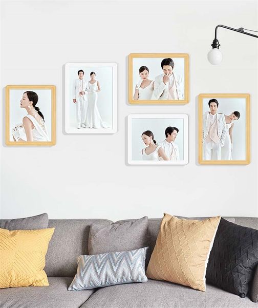 

frames candy color po kindergarten wall decor family picture deskmodern wooden frame for living room bedroom