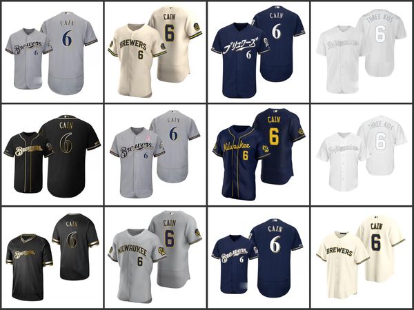 

milwaukee brewers men 6lorenzo cainh women youthjerseys, Black;red