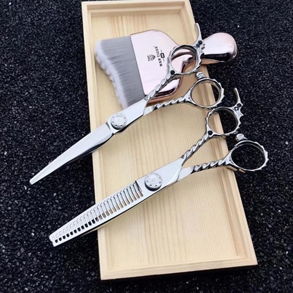 

hair scissors 6 professional salon structure set cutting barber haircut thinning shear hairdressing tools