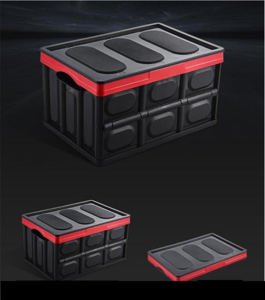 

car organizer trunk storage box folding transparent plastic finishing large supplies