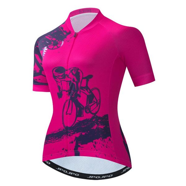 

cycling jersey women bike road mtb bicycle shirt ropa ciclismo maillot racing mountain clothing summer riding red girl jackets, Black;red