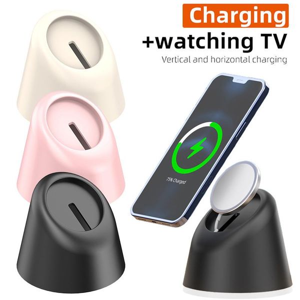 

magnetic wireless charger base for 12 silicone stand bracket phone holder support mount pro cell mounts & holders