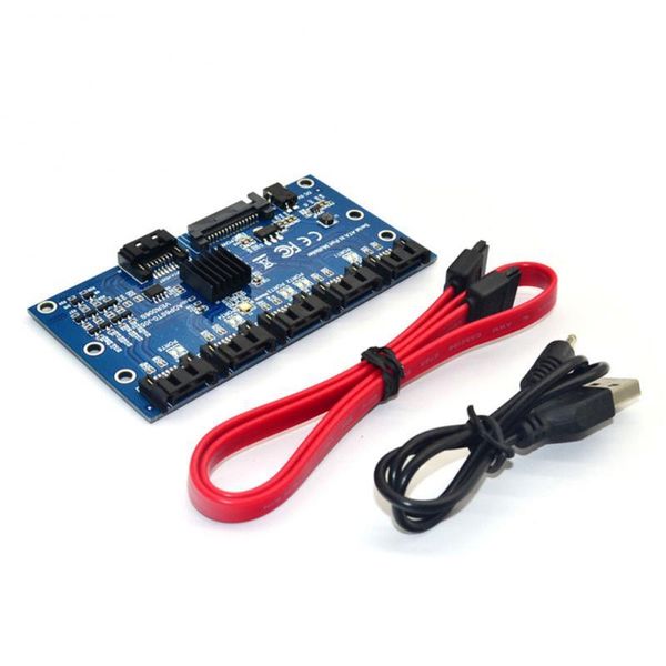 

computer cables & connectors chi a mining 1 to 5 port sata pci-e adapter card 6 ports sata3.0 6gbps expansion pcie controller multiplier ris