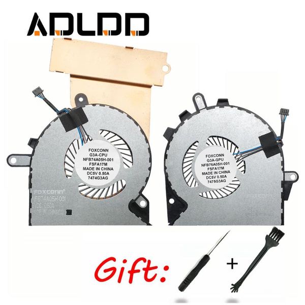 

fan for omen 15-ce 17-an cooler g3a-cpu g3a-gpu 929455-001 929456-001 tpn-q194 lapcooling pads