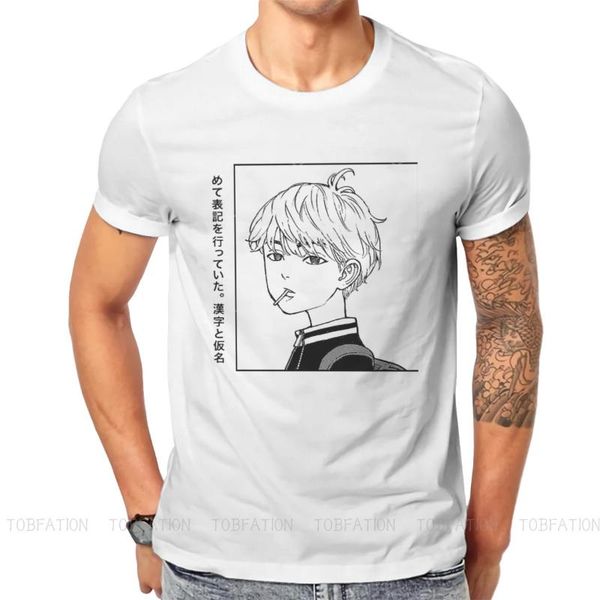 

men's t-shirts mikey manjiro tokyo revengers japanese crossing anime t shirt vintage graphic plus size crewneck tshirt sell harajuku, White;black