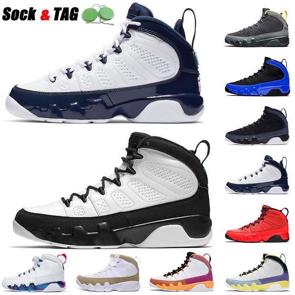 

wholesale 2021 designer jumpman mens 9 9s size 47 basketball shoes sneakers space jam university blue men gym red white sports trainers, White;red