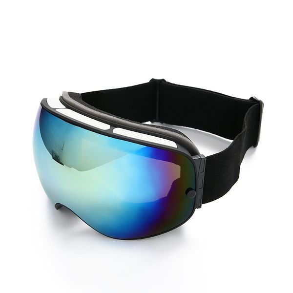 

ski glasses, large spherical glasses, commas, cardable myopia glasses / hx25 single-layer pc lens, White;black