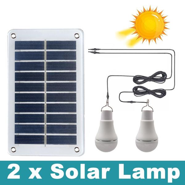 

solar lamps branch 2pcs x 5w 7w 9w light led outdoor waterproof charge bulb hanging courtyard garden camping lamp indoors