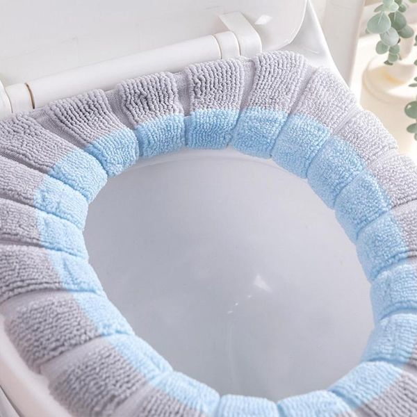 

toilet seat covers thickened round cover plush cushion bathroom accessories
