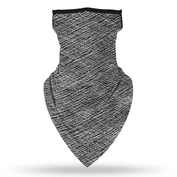 

scarves adjustable ear loops outdoor magic tubular bandana scarf triangle half balaclava face mask printed cooling neck guard headband, Blue;gray