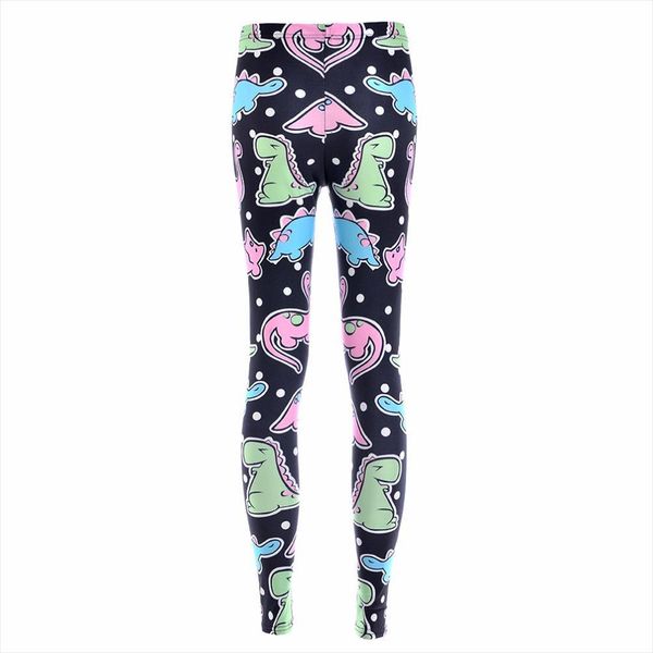 

5 pattern dinosour black cute womens leggings heart dog print purple workout pants 3xl 4xl