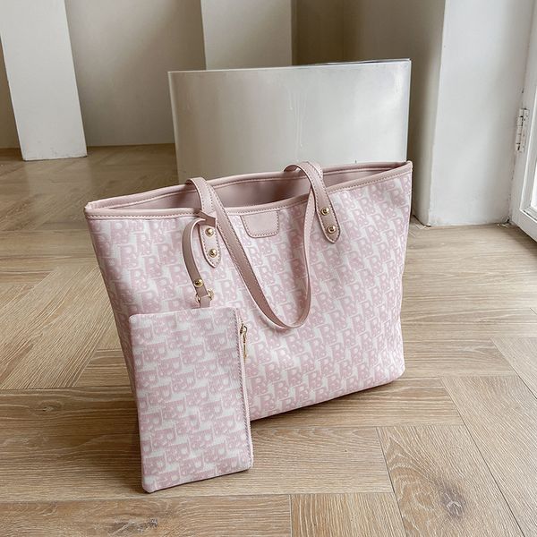 

luxury designer large capacity bag women's new fashion canvas shopping single shoulder embroidered portable tote bag