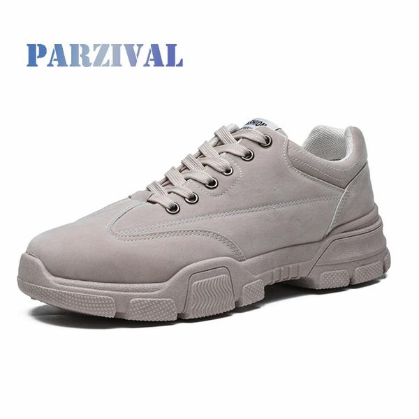

boots parzival men handmade leather sneaker lace up shoes non-slip wearable casual trend men's fashion work, Black