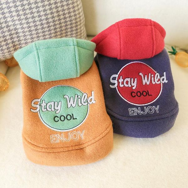 

winter dog hoodie trendy woolen cloth warm cool doggy coat costume puppy clothes for dogs supplies apparel