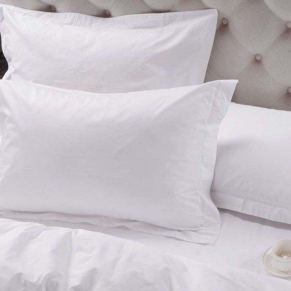 

five star el bedding linen pure cotton white satin 60s compact pillow case