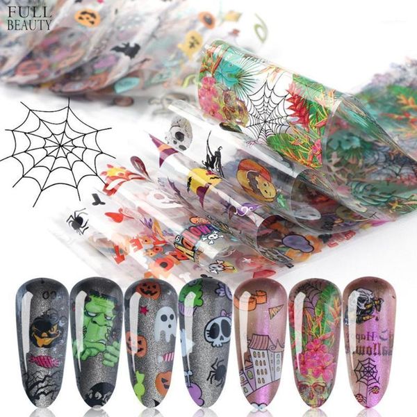 

30pcs halloween christmas pumpkin ghost nail art stickers decals decorations1